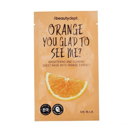 Masque en tissu Coréen Orange You Glad To See Me de The Beauty Dept